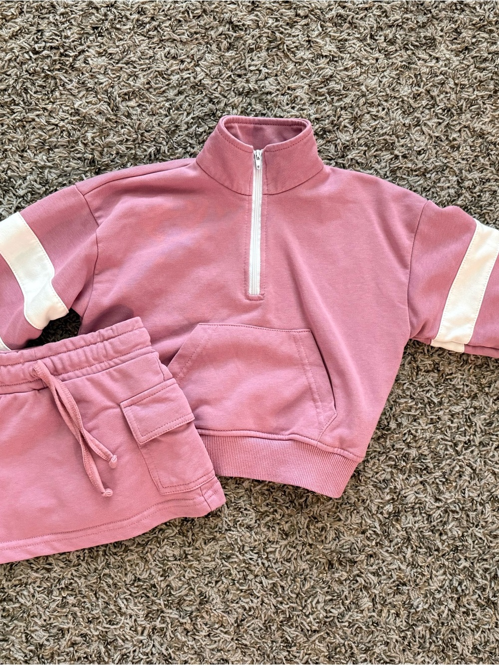 Kids Pink Matching Set Pullover & Skort - Brand